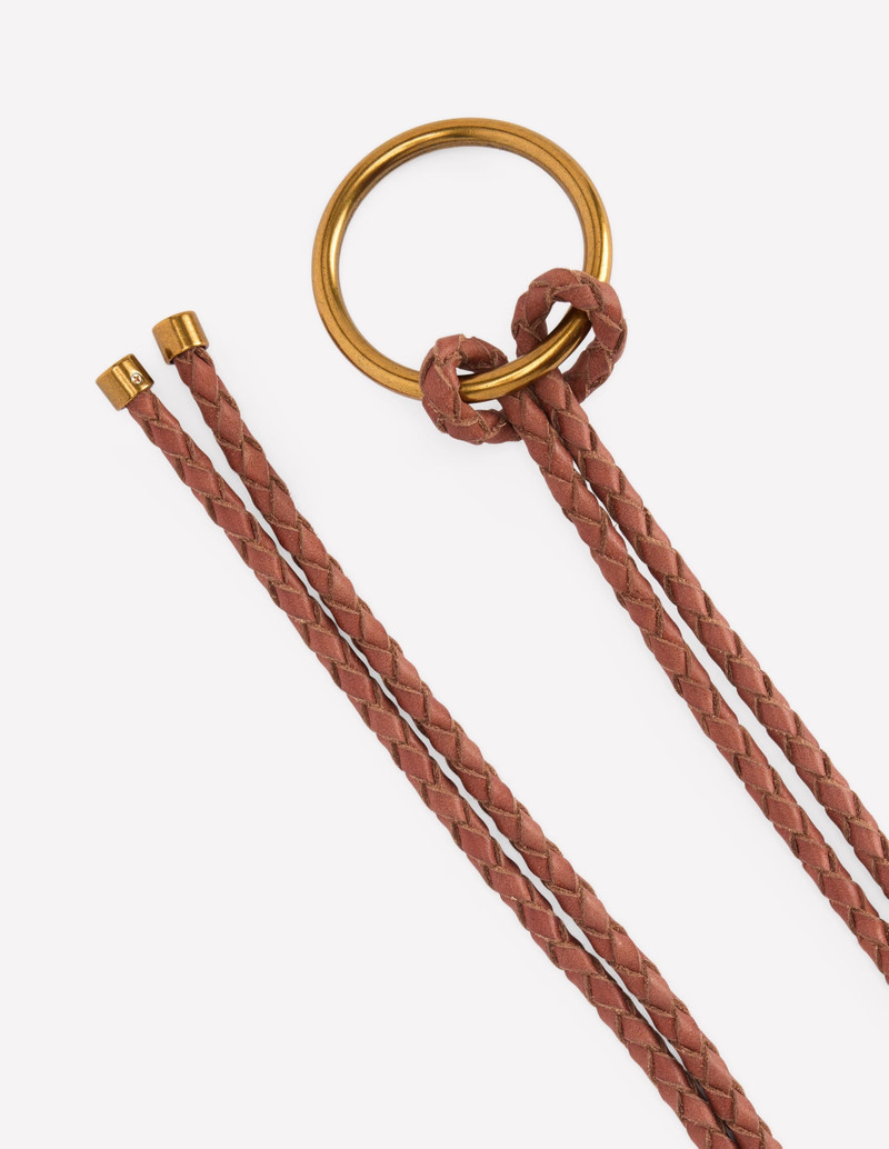 Leather Rope Belt-Tan 3