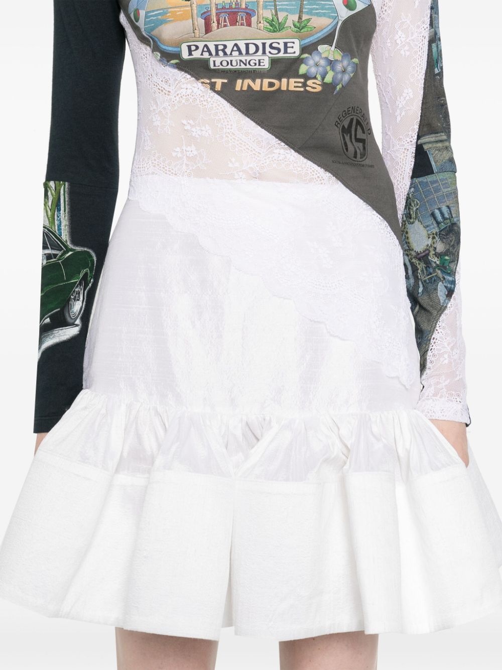 silk mini skirt - 5