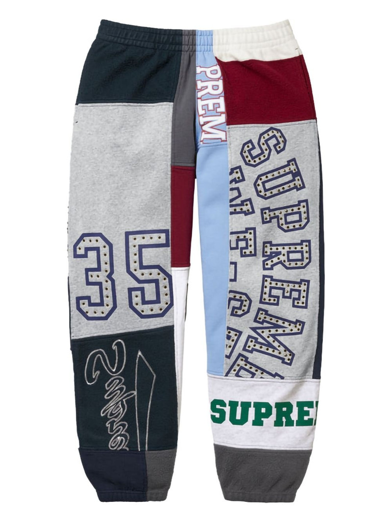 Patchwork track pants - 1