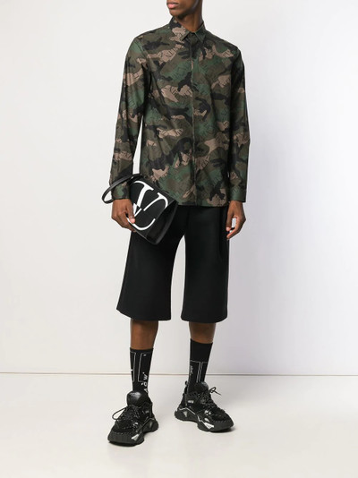 Valentino VLTN grid camouflage shirt outlook