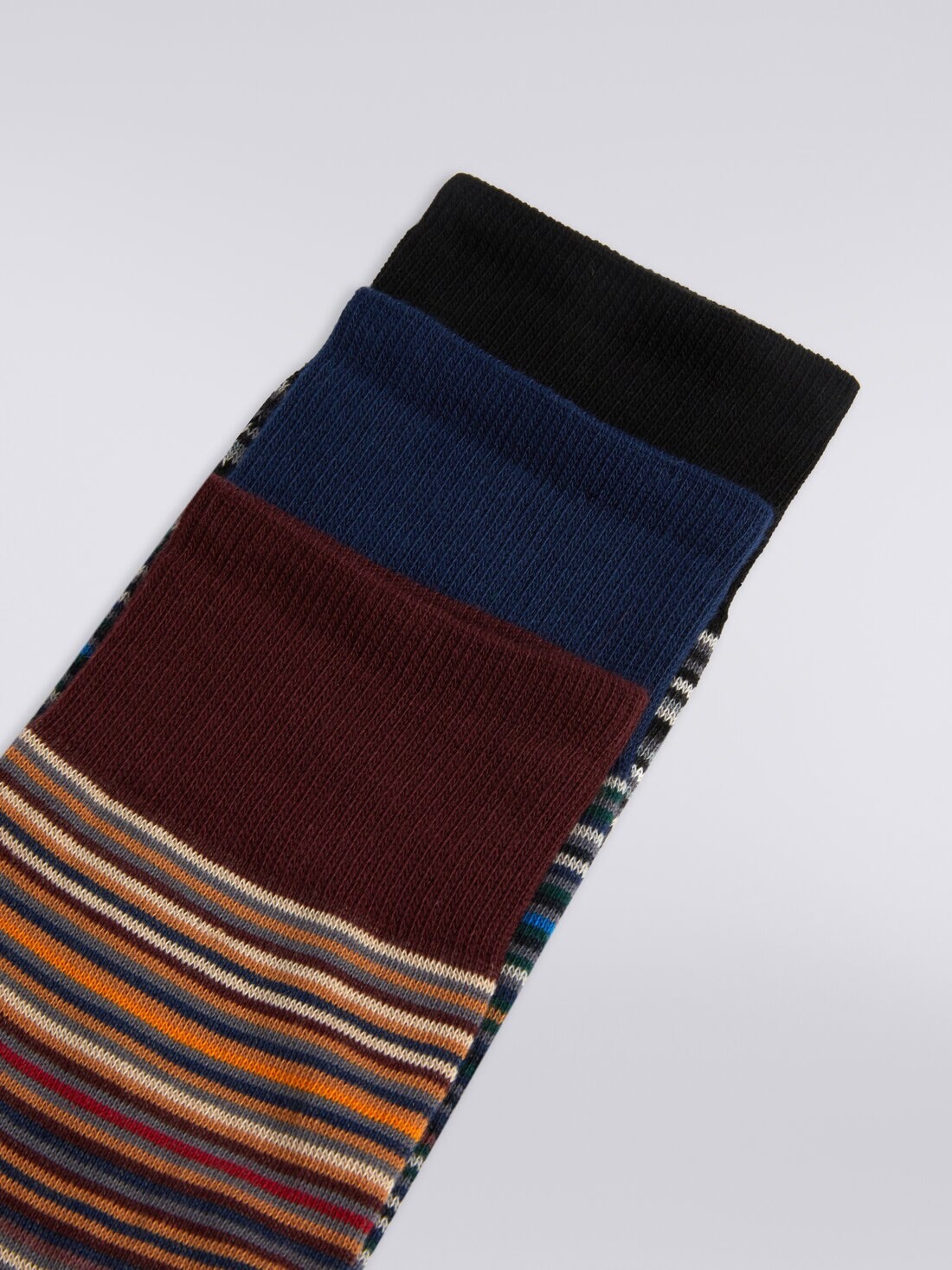 Set of three cotton blend socks - 3