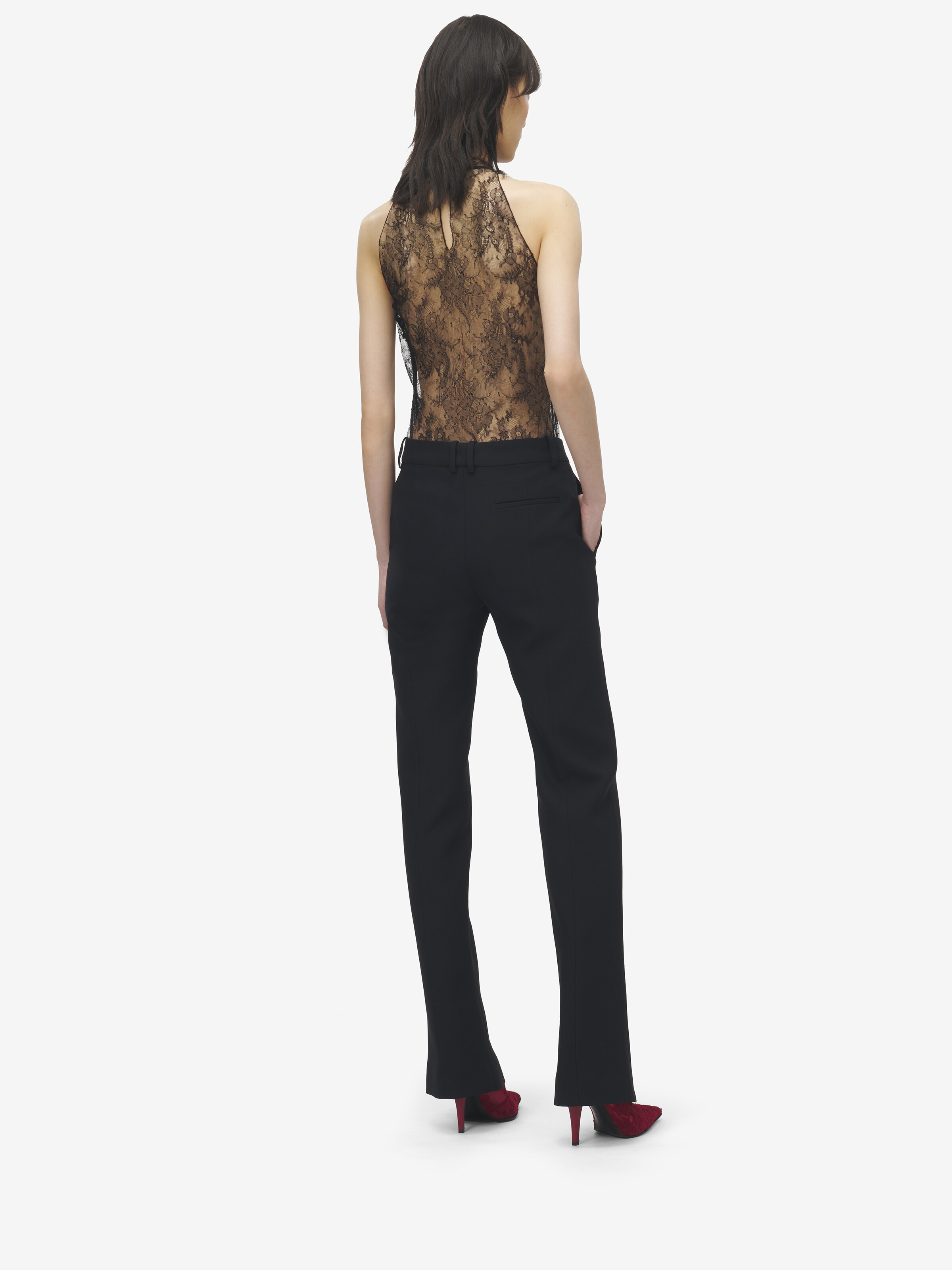 Wool Silk Tailored Trousers - 4