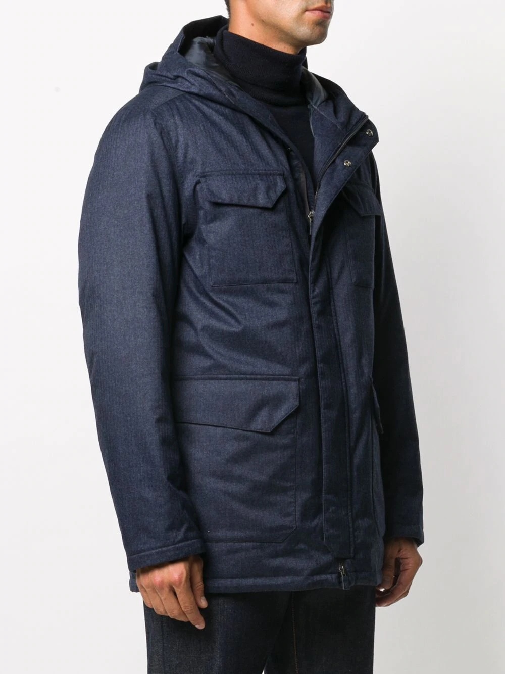 hooded down jacket - 3