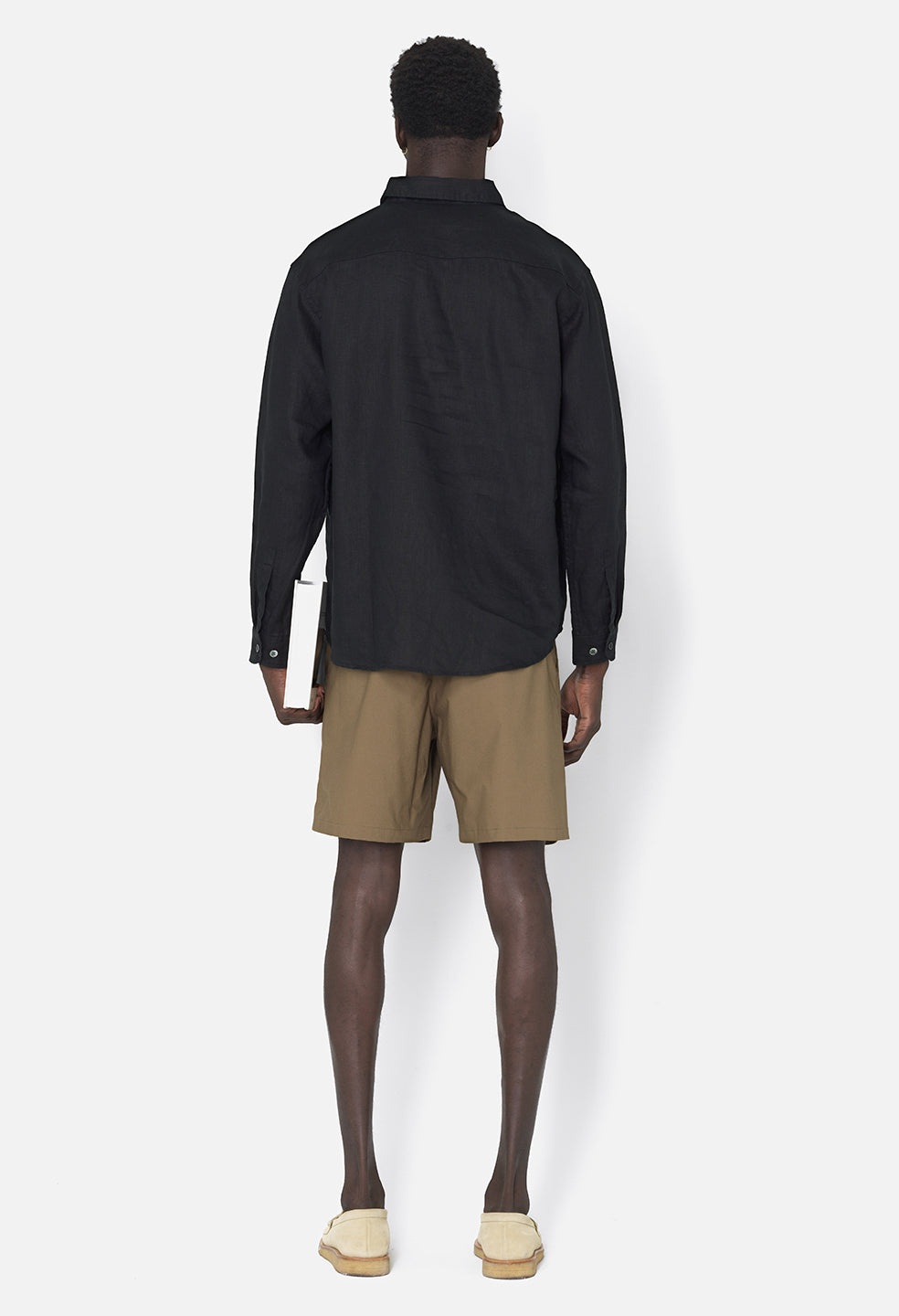 LINEN CLOAK BUTTON UP - 5