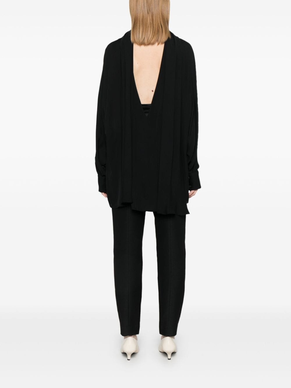silk blouse - 4
