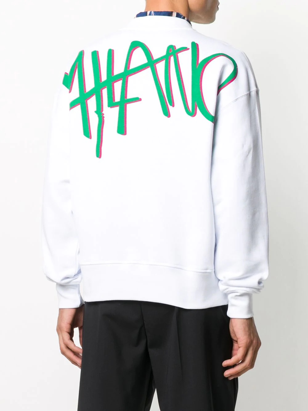 logo print sweatshirt - 4