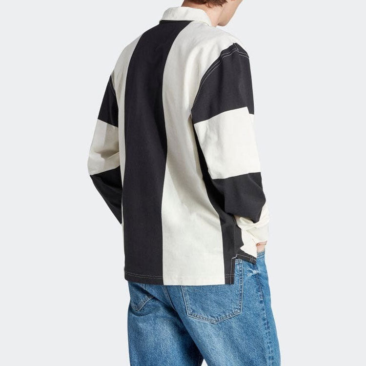 adidas originals Hack Rugb Polo T-Shirts 'White Black' HZ0708 - 3