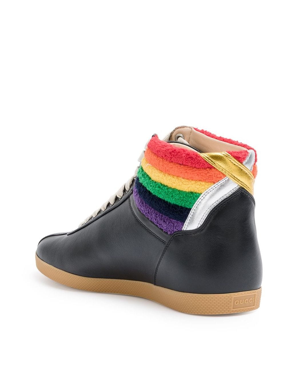 rainbow hi-top sneakers - 3