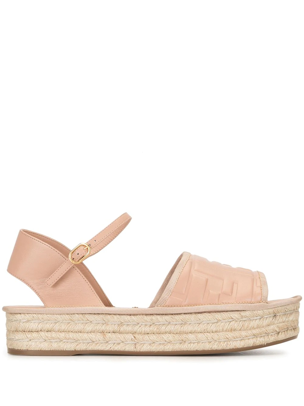 raffia sole sandals - 1