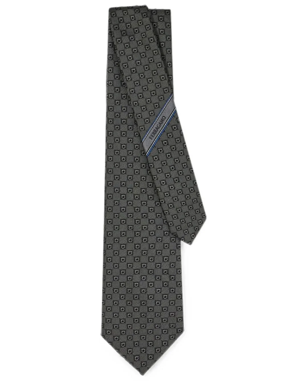 JACQUARD SILK TIE WITH GANCINI PATTERN - 1