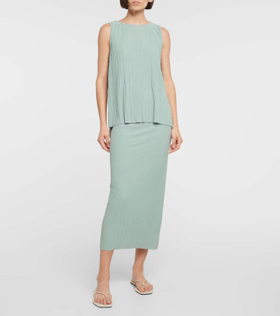 Max Mara Leisure Carnia pleated jersey midi skirt outlook