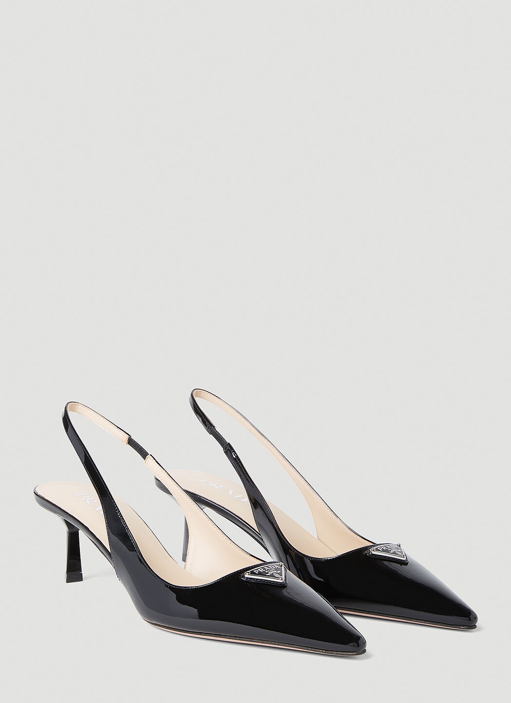 Patent Slingback Kitten Heels - 2