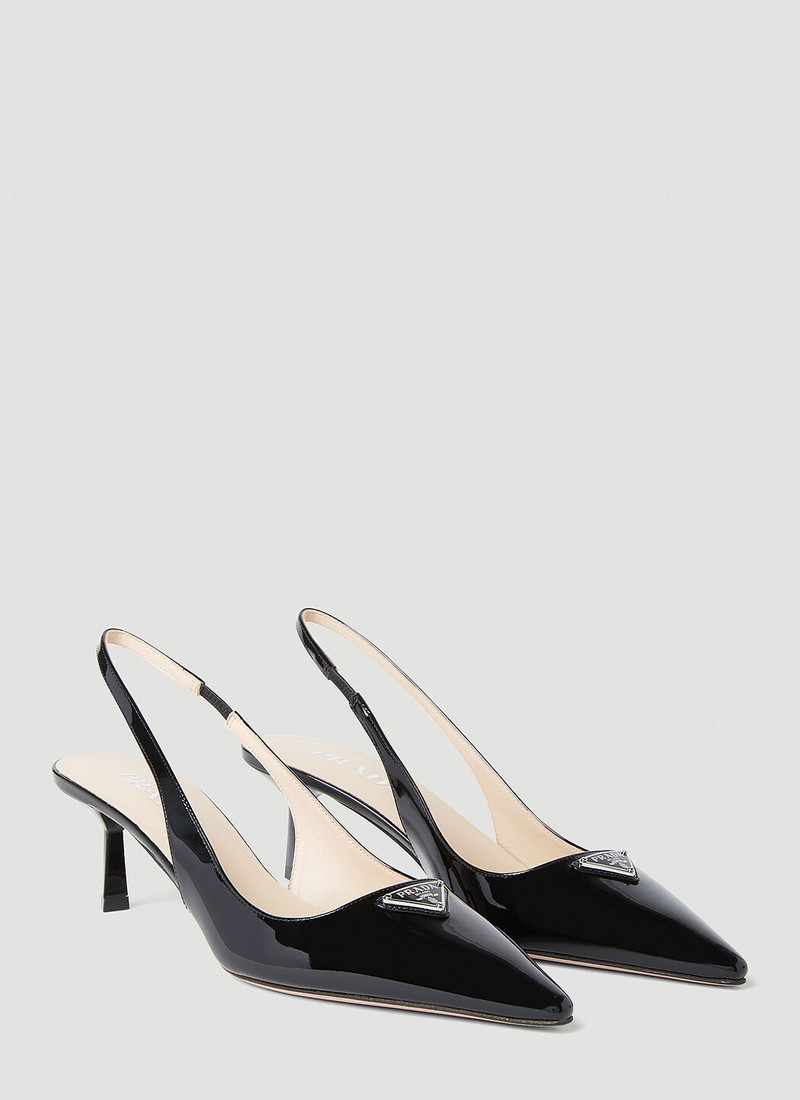 Patent Slingback Kitten Heels 2