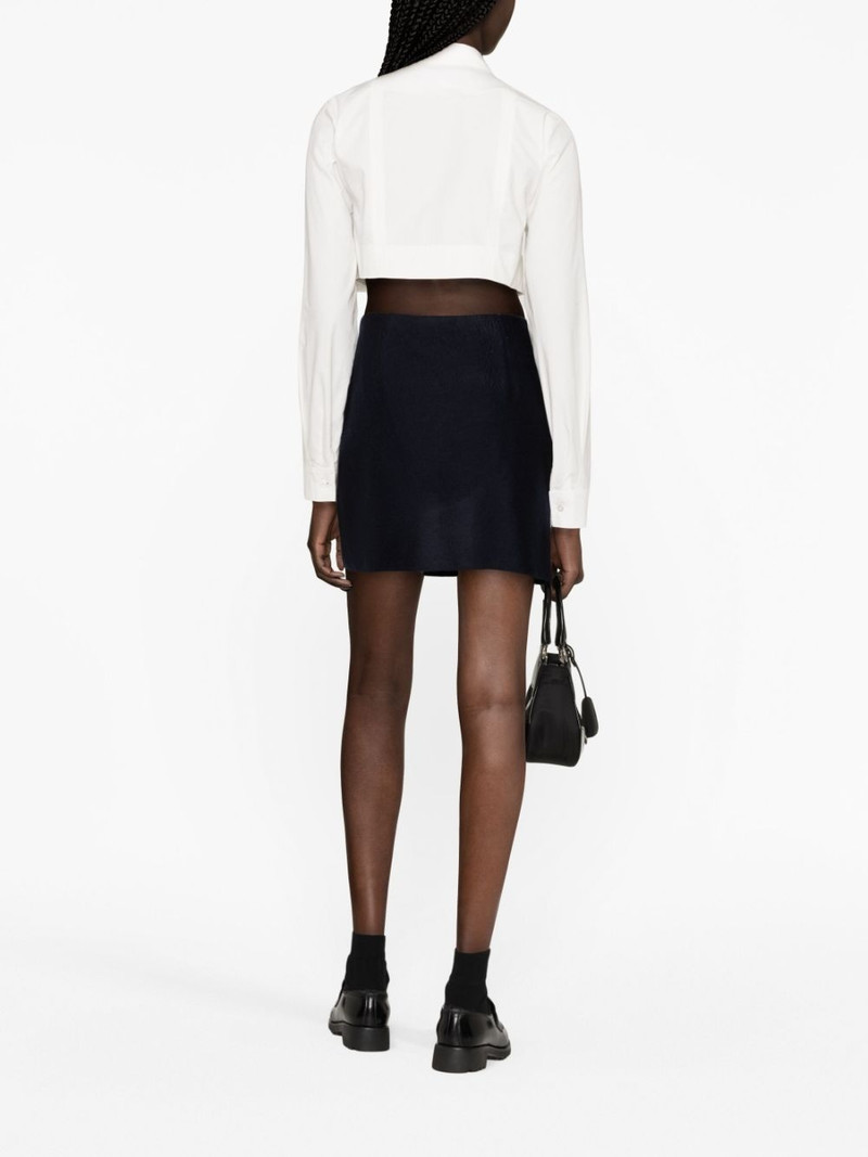 scarf-style cashmere miniskirt 4