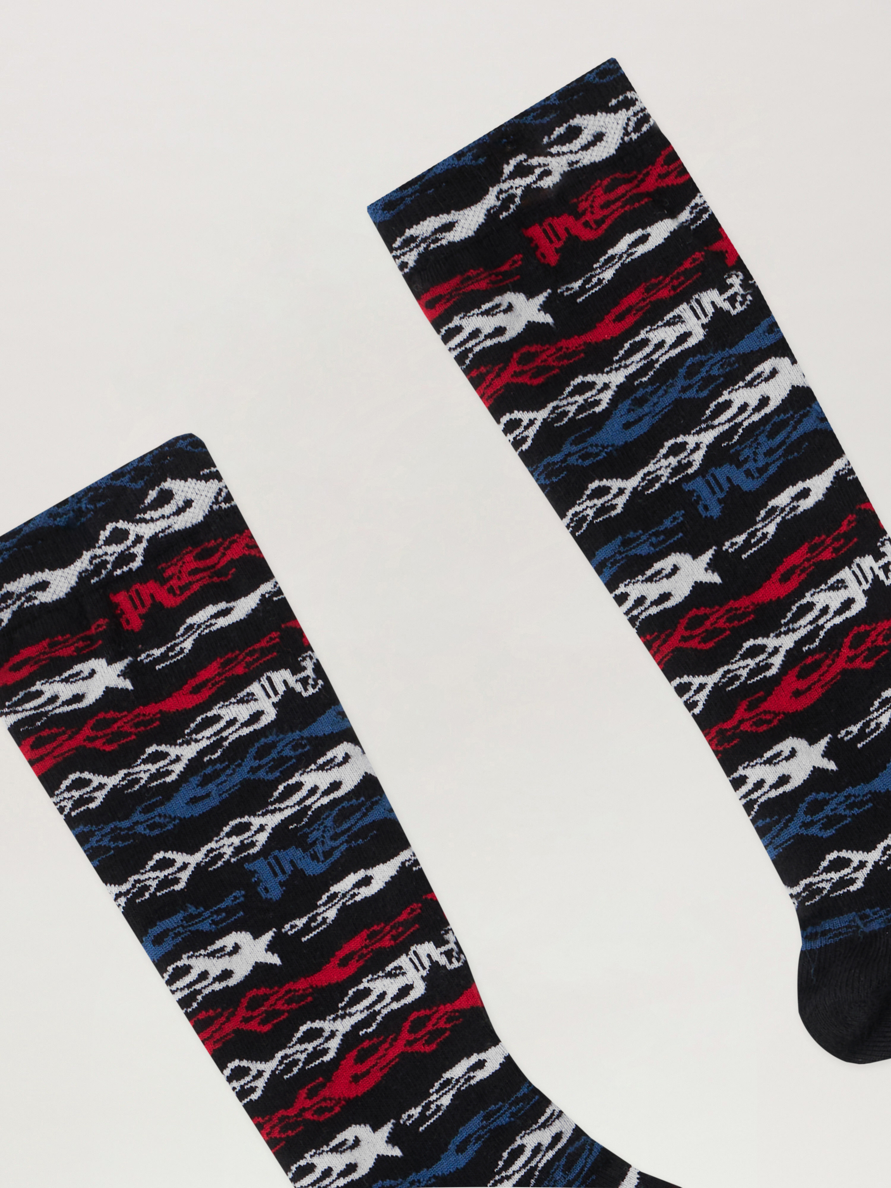 Flames Flag Jacquard Socks - 2