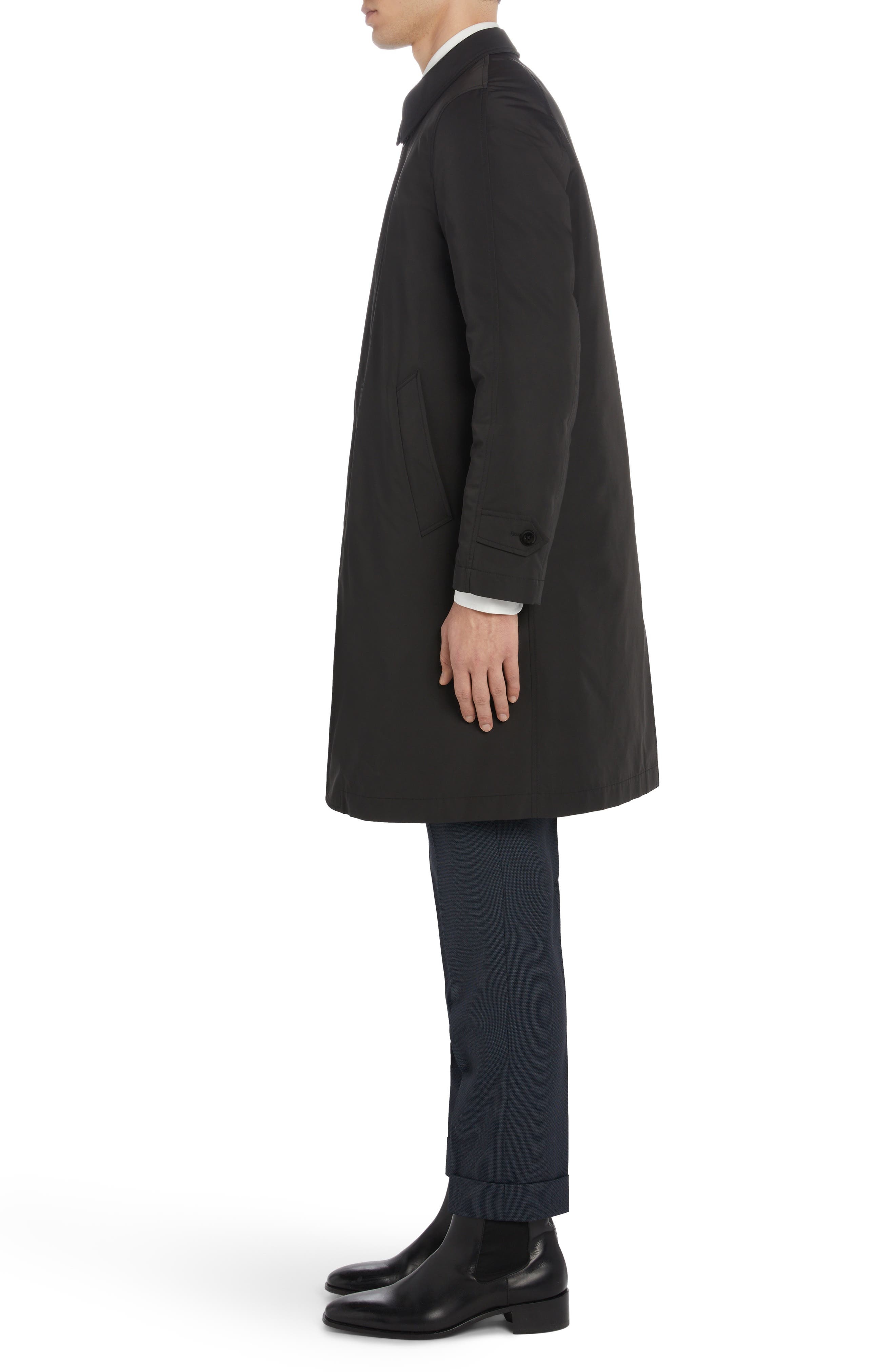 Classic Fit Microfaille Raincoat - 3