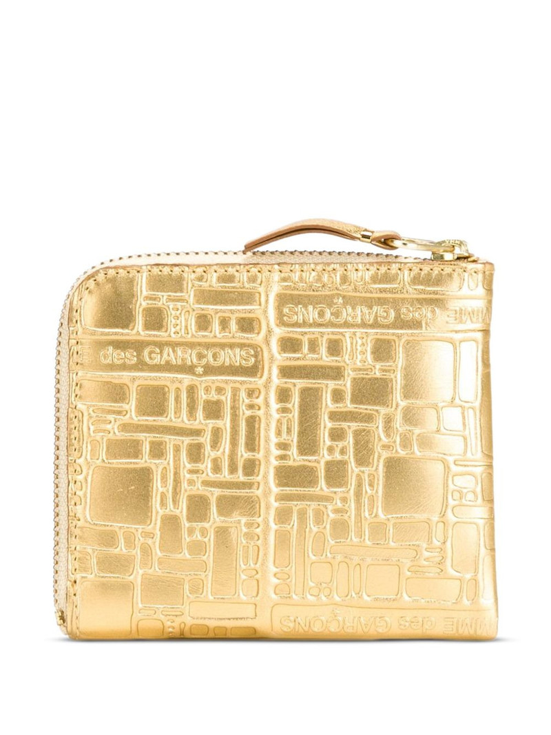 logo-embossed leather wallet 1