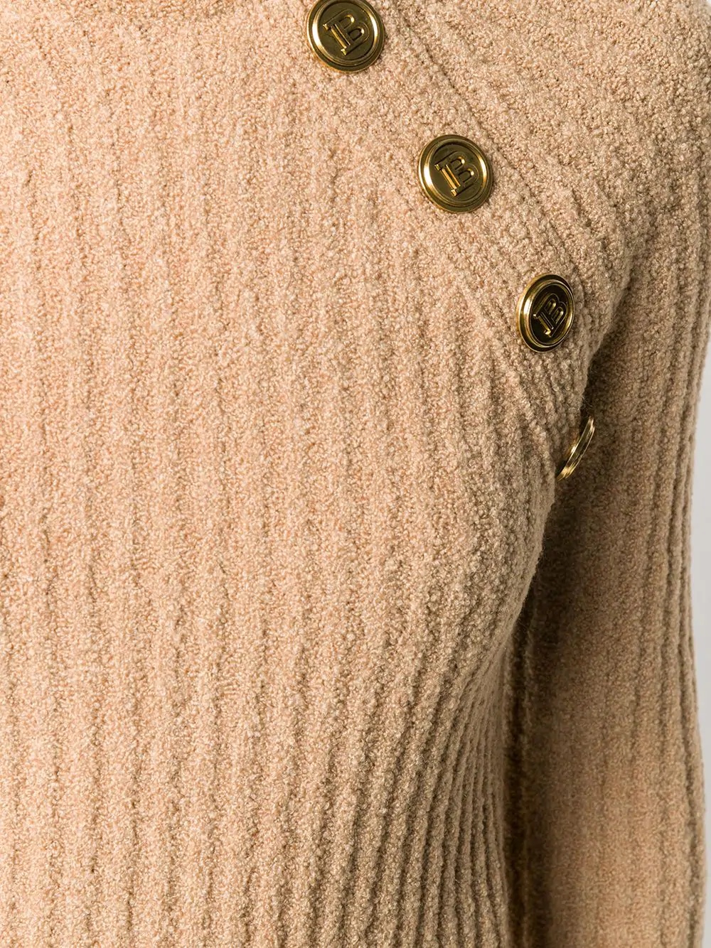 rib-knit rollneck jumper - 5