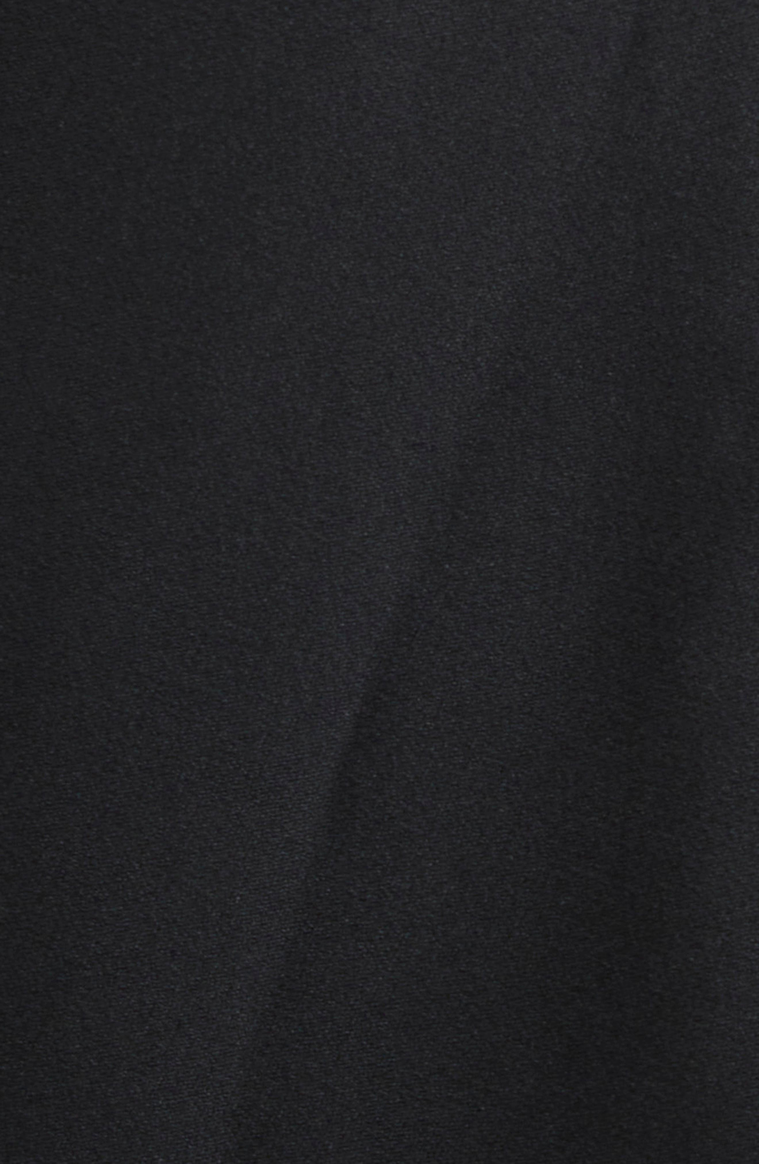 Victoria Beckham Gathered Waist Satin Minidress in Black at Nordstrom - 6