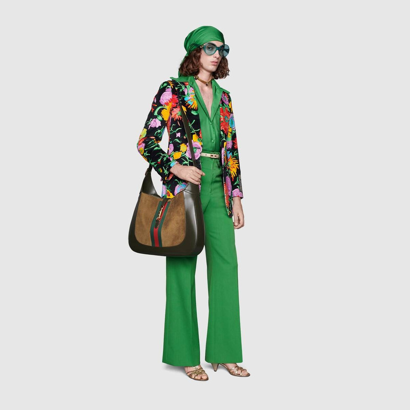 GUCCI Ken Scott print velvet jacket  outlook