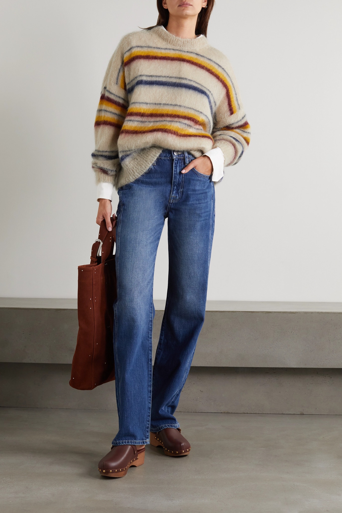 Drussell striped mohair-blend sweater - 2