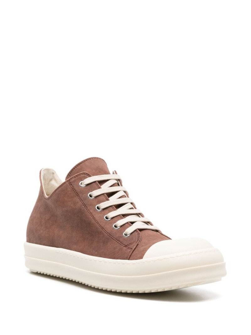 Rick Owens DRKSHDW rubber-toecap canvas sneakers outlook