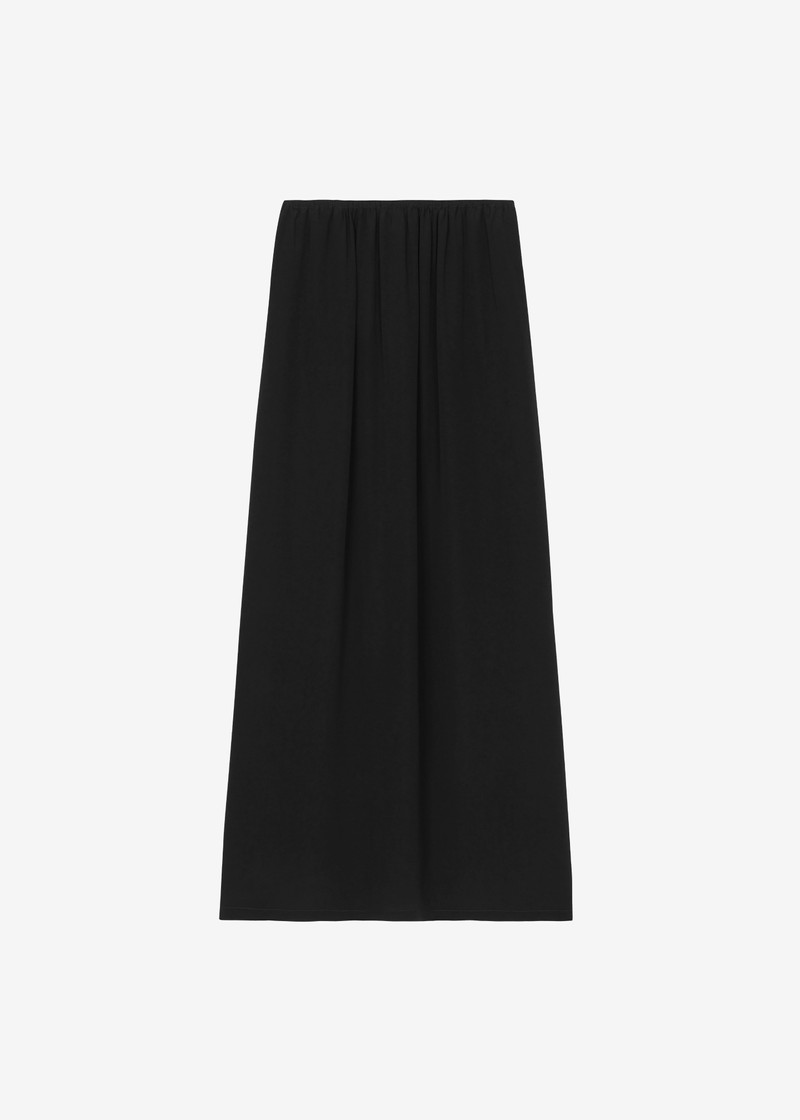 Sibena Silk Maxi Skirt - Black 1