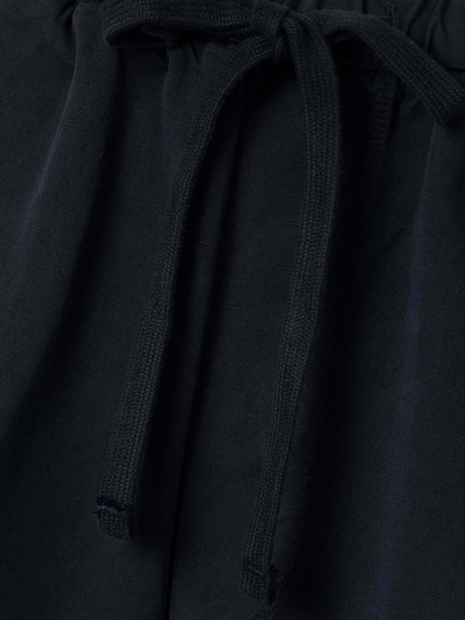 Aurora cotton and linen-blend wide-leg pants Navy - 5