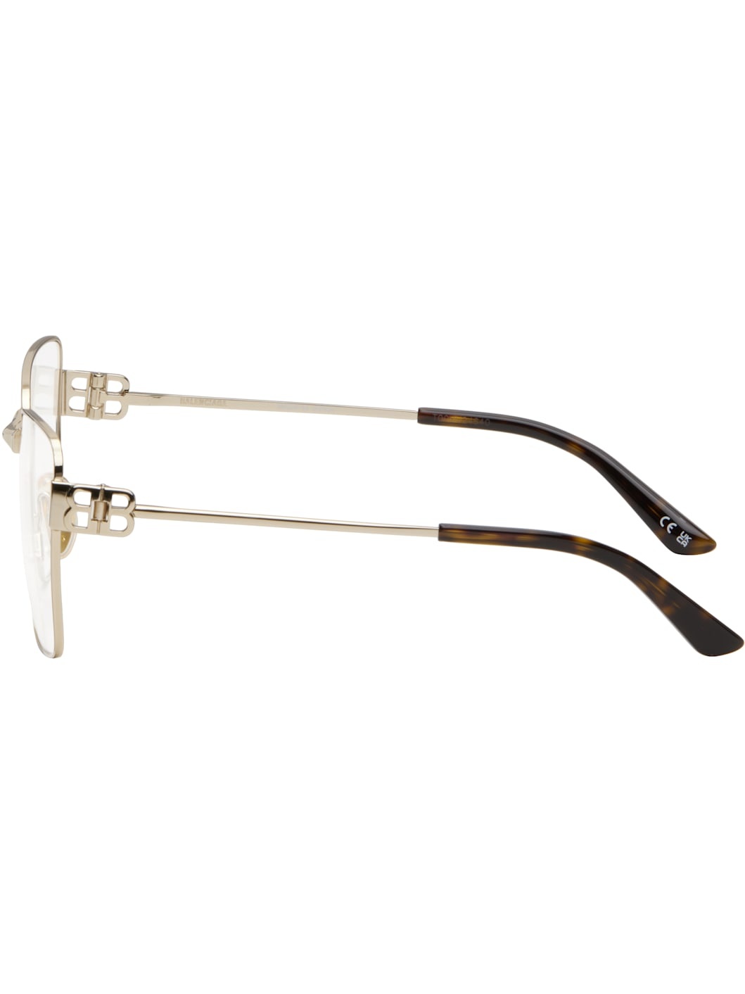 Gold Mercury Squared Metal Glasses - 3