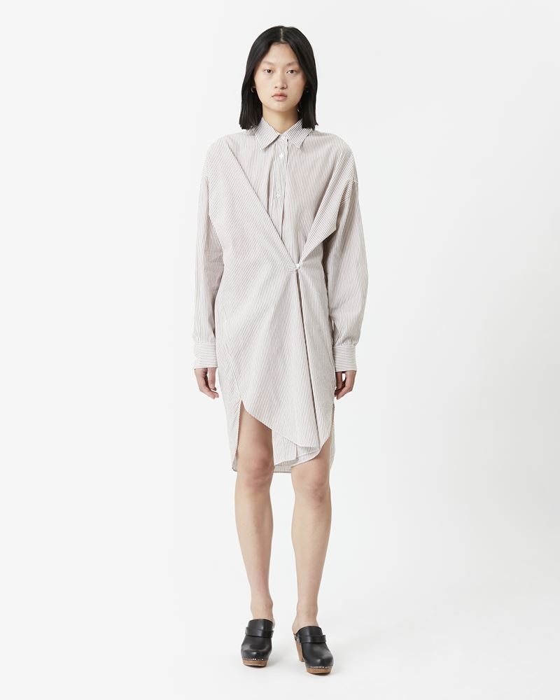 SEEN STRIPED MIDI SHIRT-DRESS - 2