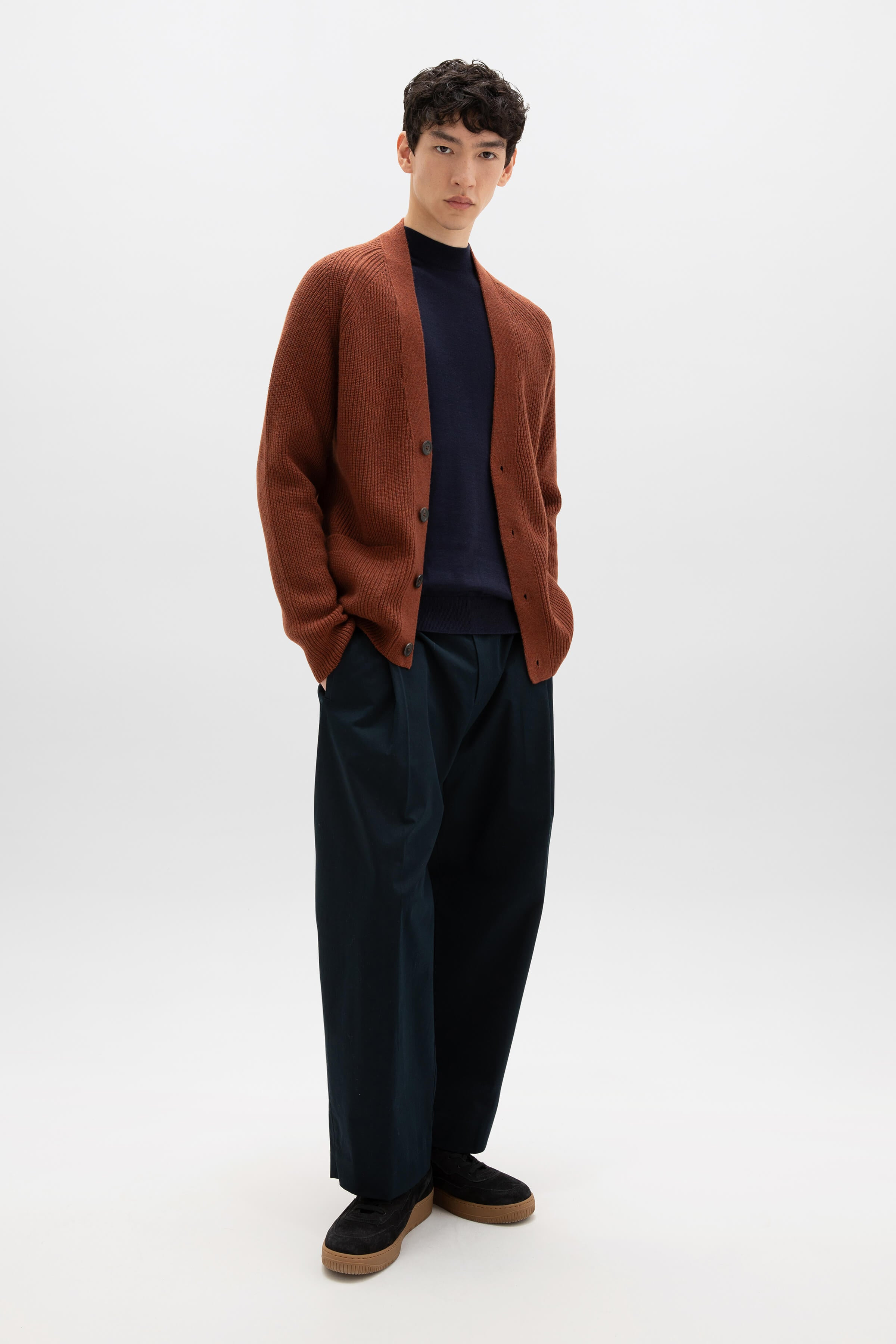 Relaxed Red Cashmere Cardigan - 2