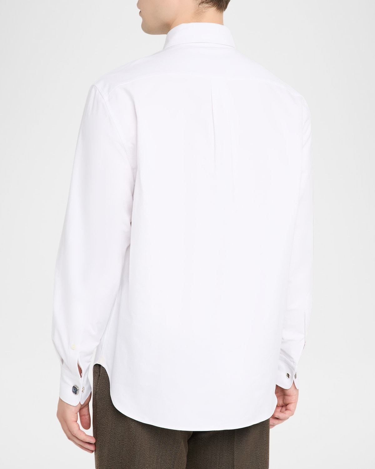 Men's Elia Cotton Round-Collar Sport Shirt - 3