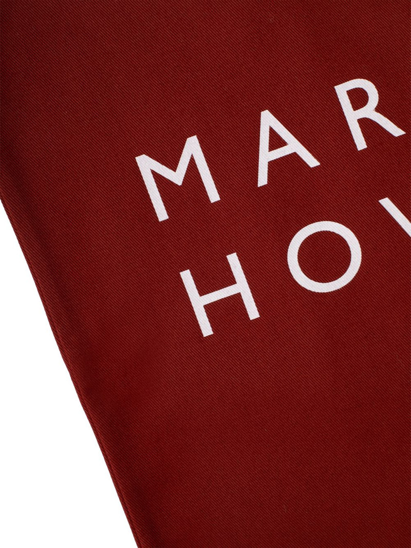 MARGARET HOWELL logo-print cotton-drill tote bag outlook