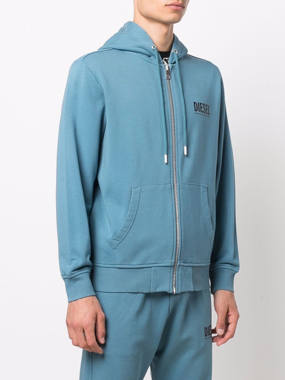 zip-up BCI cotton hoodie - 3