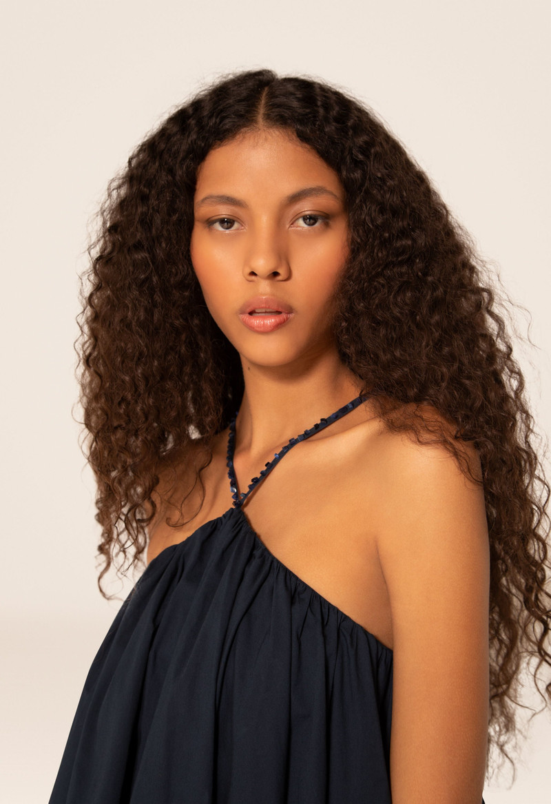 Celeste Herbacea Noche Halter Mini Dress 6