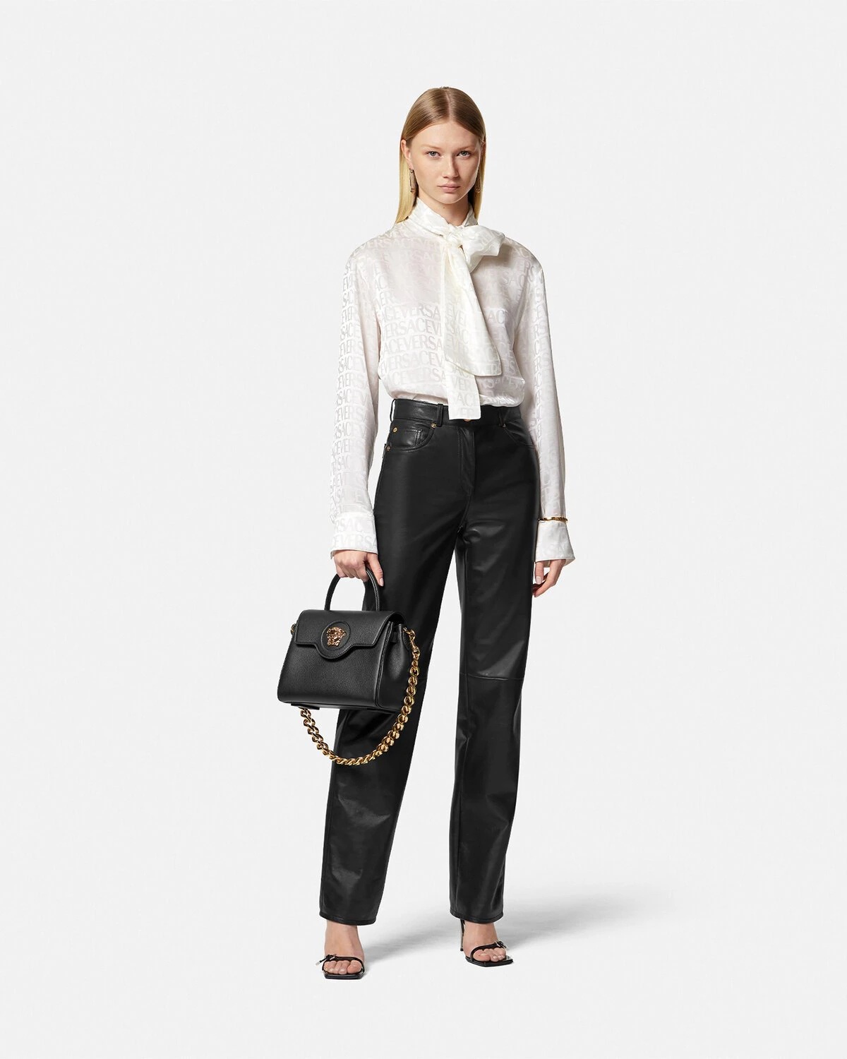 Medusa Leather Trousers - 2