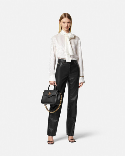 VERSACE Medusa Leather Trousers outlook