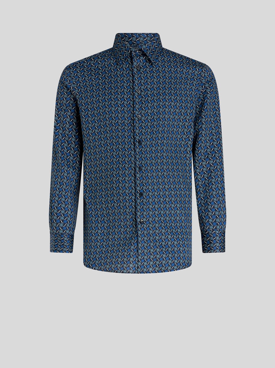 SHIRT WITH TIE PRINT PATTERN - 1