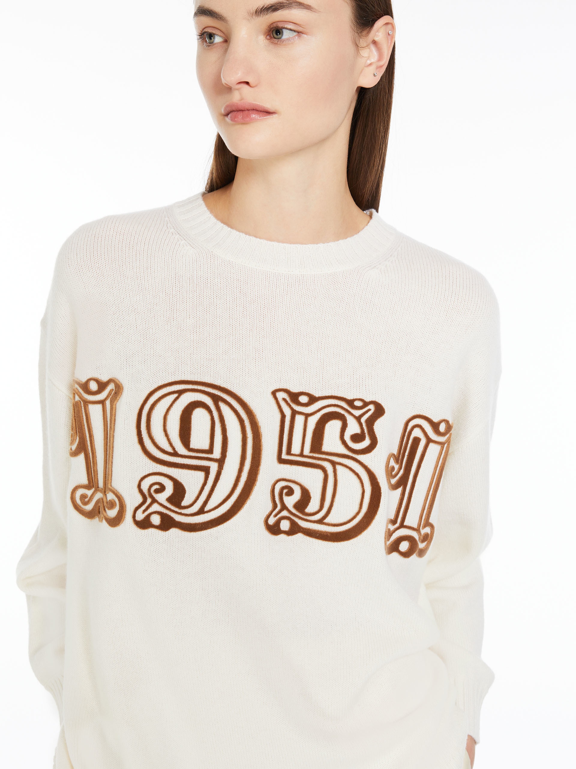 FIDO Wool and cashmere monogram pullover - 5