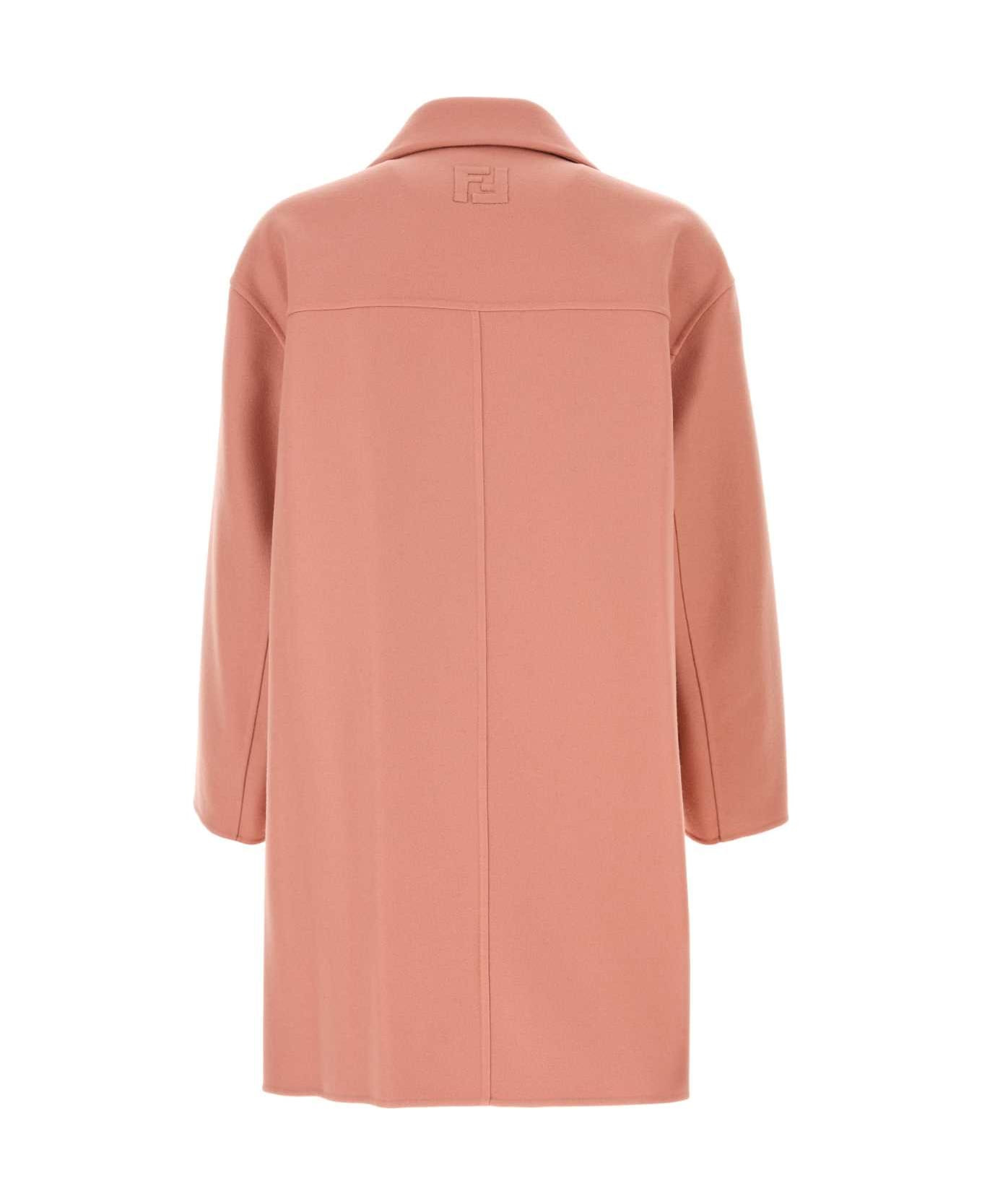 Pink Wool Coat - 2