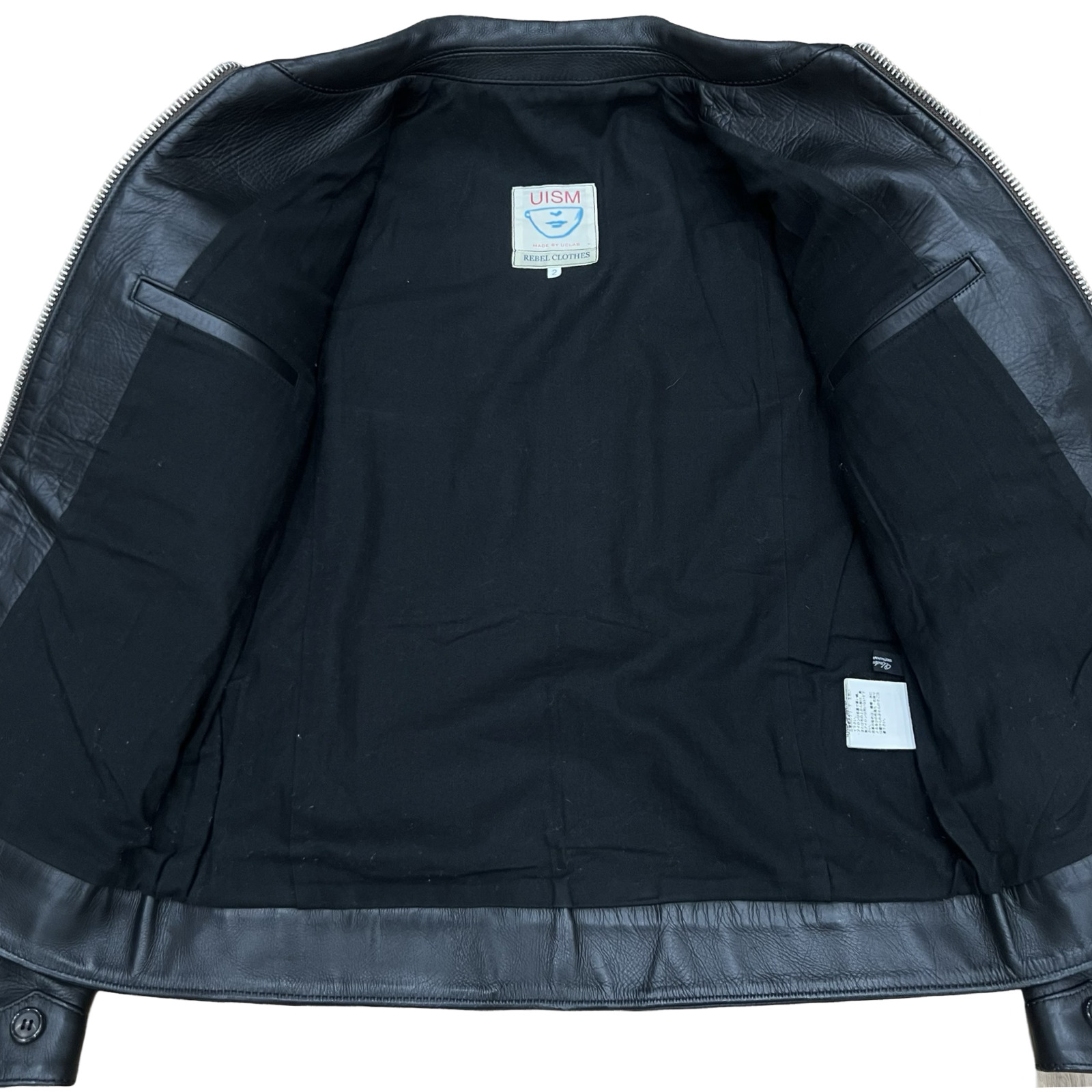 ジャケット・アウター archive undercover uism leather jacket 2 UNDERCOVER Undercover UISM Studded Leather Jacket SZ 2