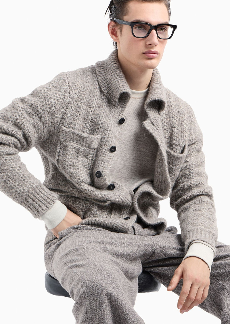 Alpaca and cotton cardigan 6