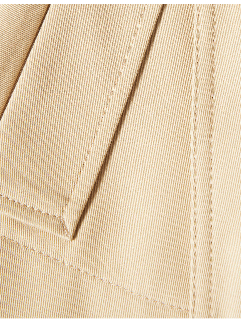 Cropped Leather-Collar Cotton and Wool-Blend Peacoat - 2