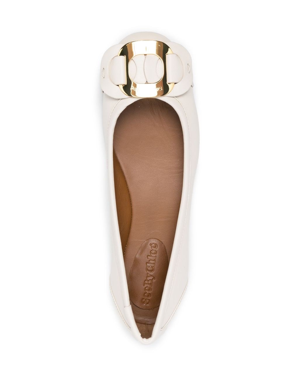 Chany leather ballerina shoes - 7