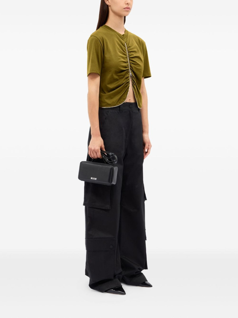 MSGM zip-detail T-Shirt outlook