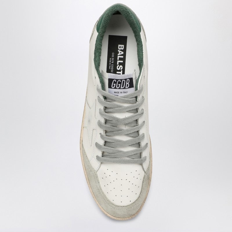 Golden Goose Ballstar White/Green Low Sneaker Men - 3