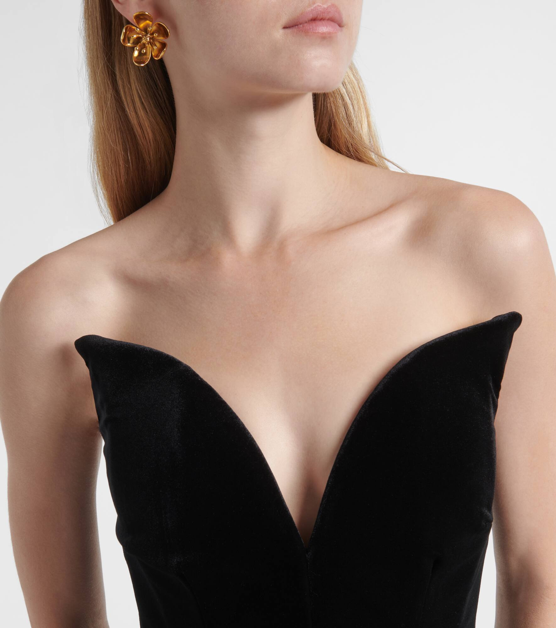 Velvet corset top - 4