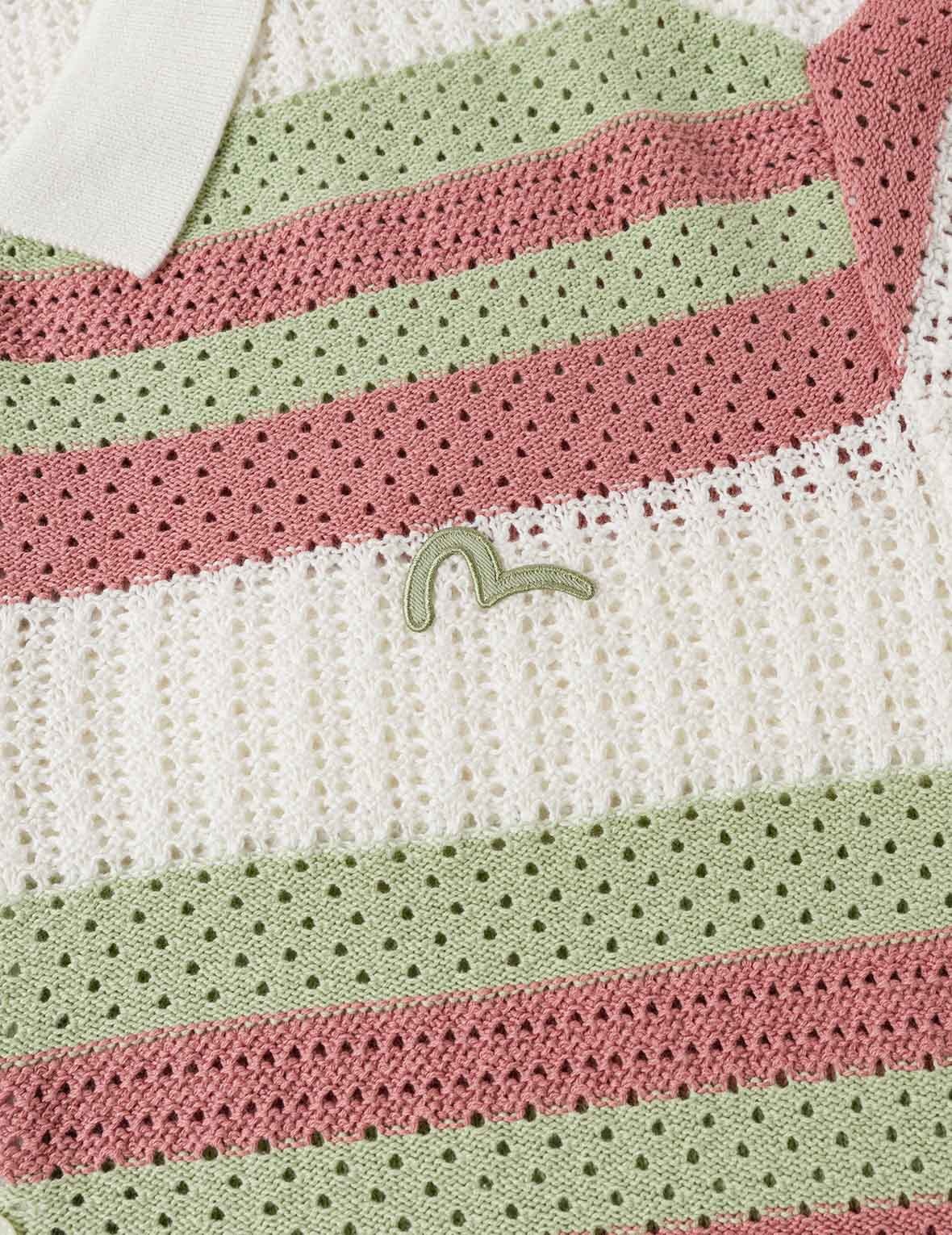 Seagull Embroidery Relax Fit Short-Sleeve Knitted Shirt - 5