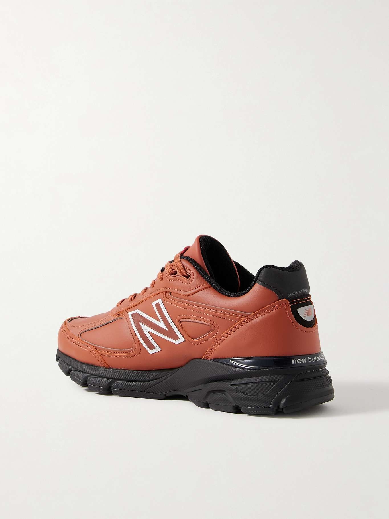 990v4 leather sneakers - 3