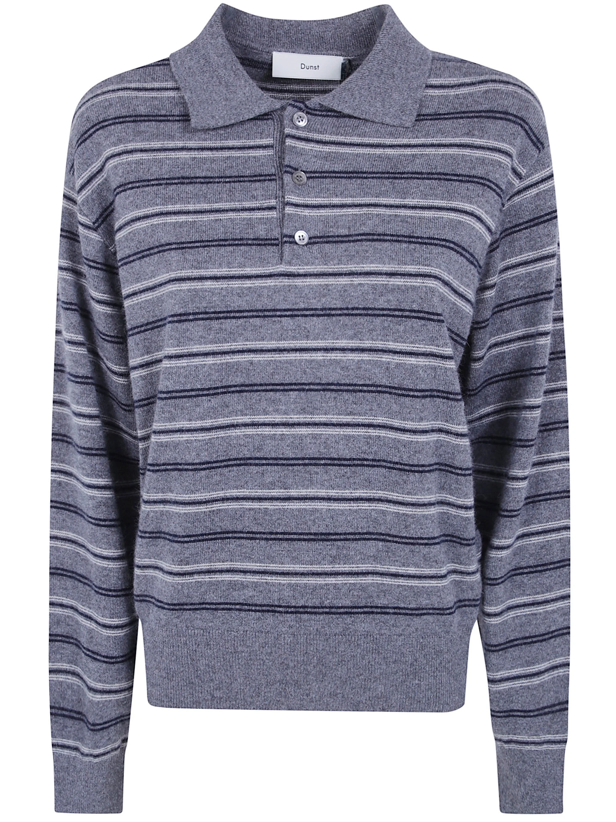 Collared Striped Sweater - 1